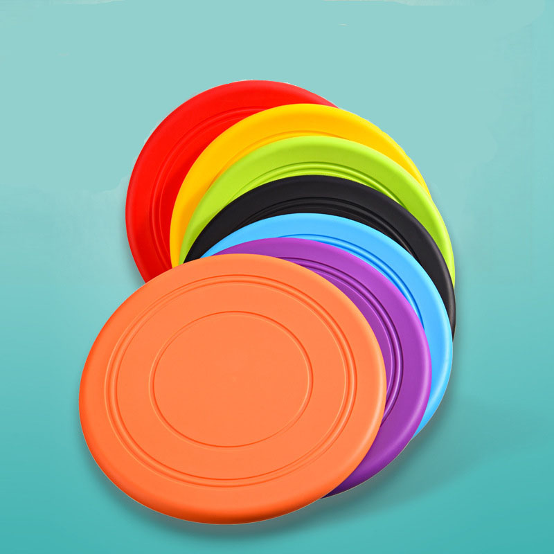 Flying Disc Dog Training Toy - Soucoupe volante en Silicone, jouet amusant