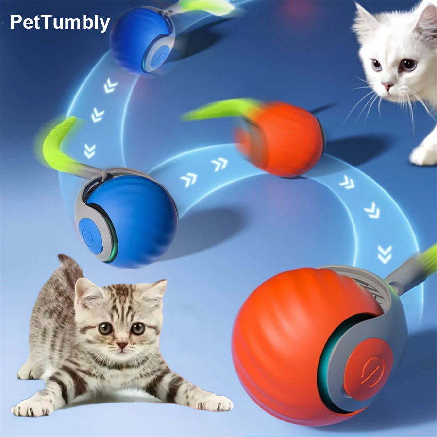 Automatic Moving Dog Ball - Balle interactive pour chat, jouet automatique