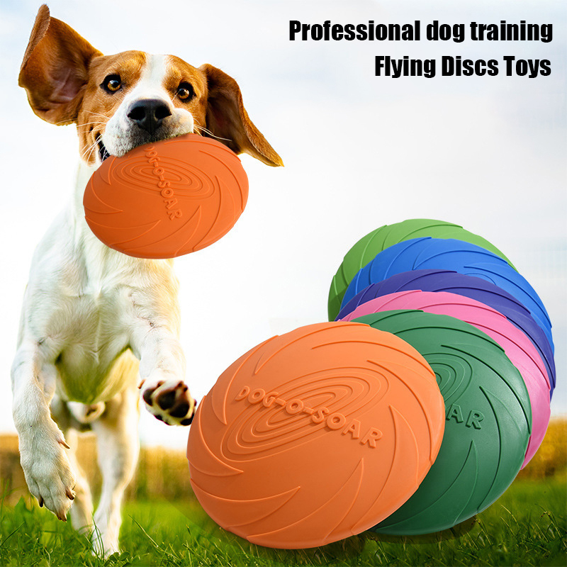 Flying Disc Dog Training Toy - Grand jouet frisbee pour chien en