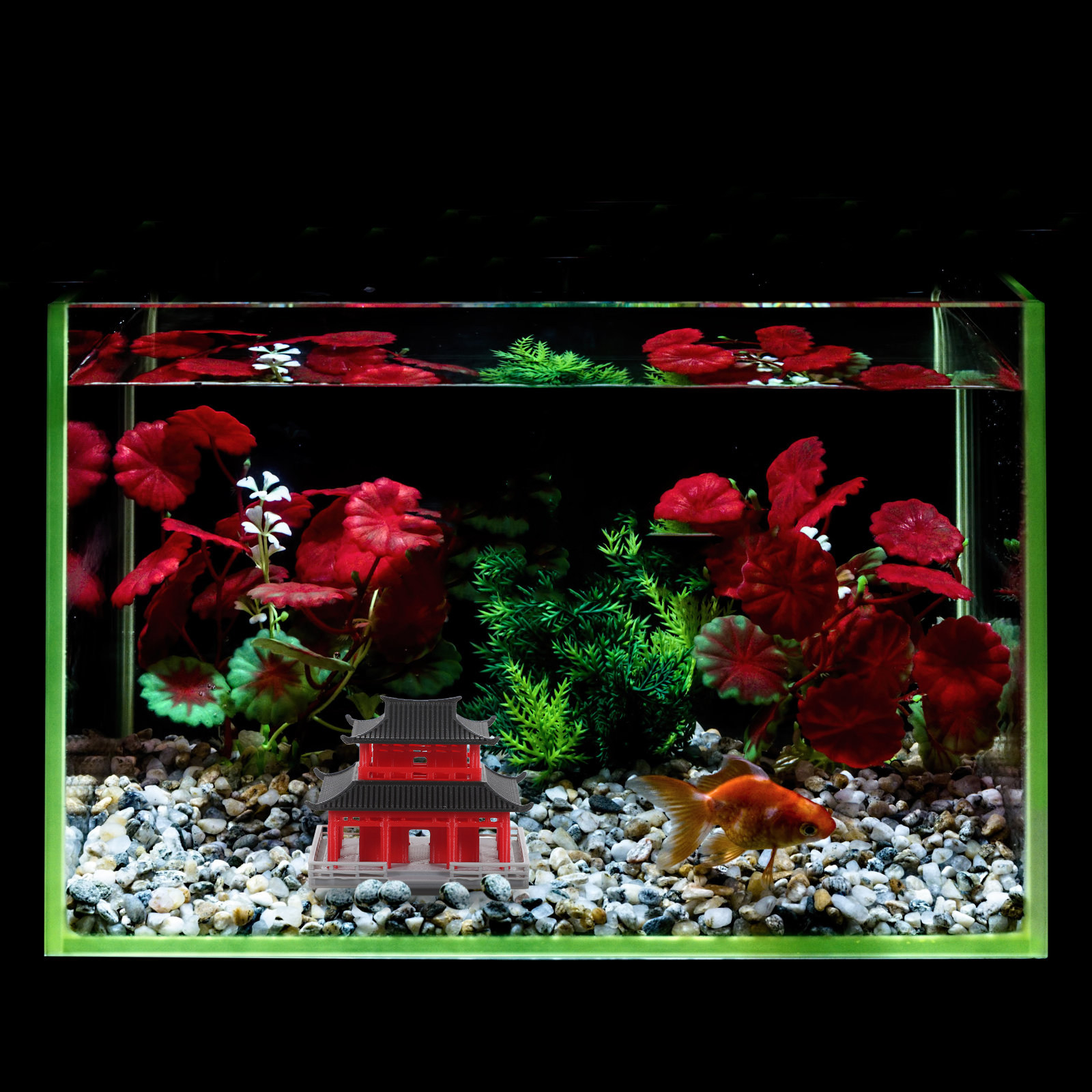 Pavillon ancien chinois, décor - Aquarium avis et prix