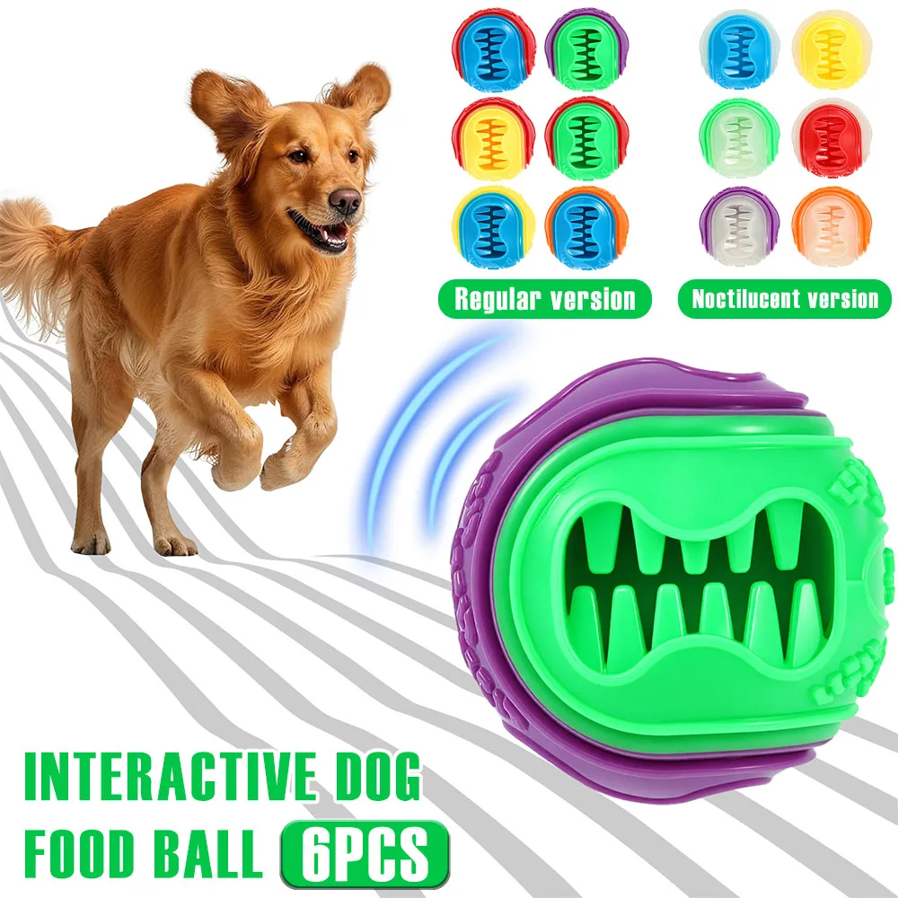 Lot de 6 balles interactives p - Rubber Treat Dispensing Dog Toy avis et prix