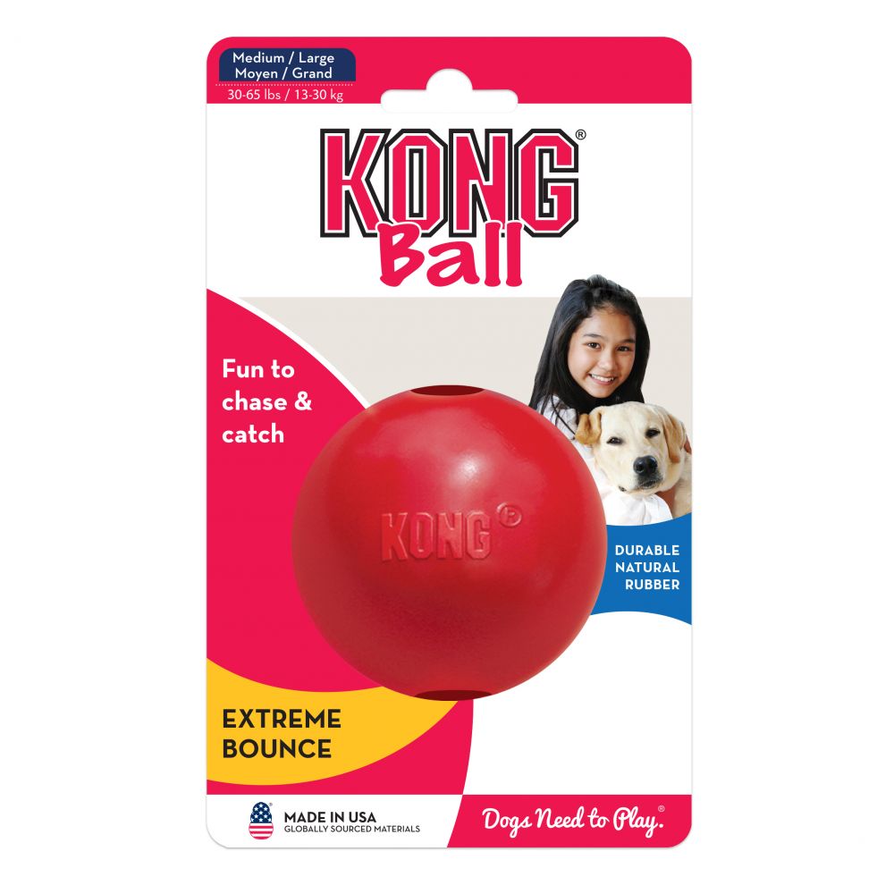 Balle jouet pour chien KONG, M - Indestructible Dog Chew Toy avis et prix