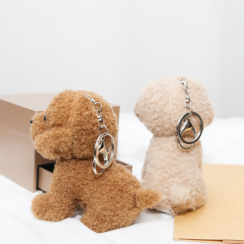 Porte-clés en peluche chien en - Interactive Squeaky Plush Dog Toy avis et prix