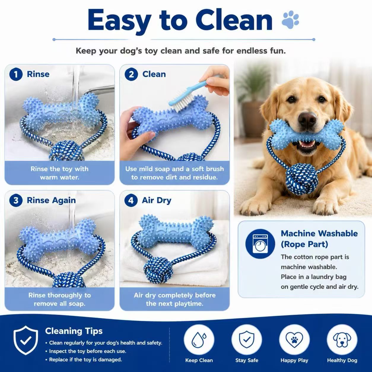 Jouets à mâcher pour chiens, p - Dog Rope Toy Aggressive Chewers avis et prix